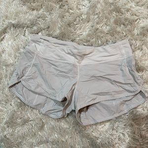 Lulu lemon shorts. White. Size 6.